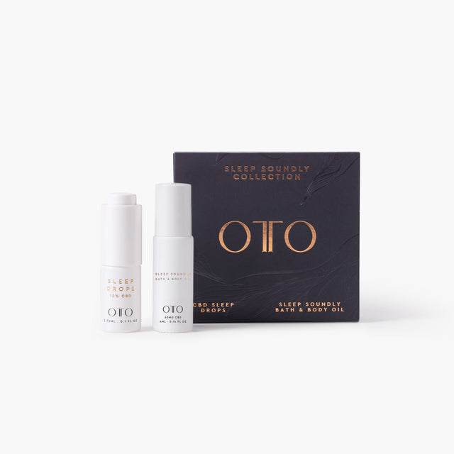 OTO Sleep Soundly Collection Set with CBD Sleep Drops and CBD Bath & Body Oil