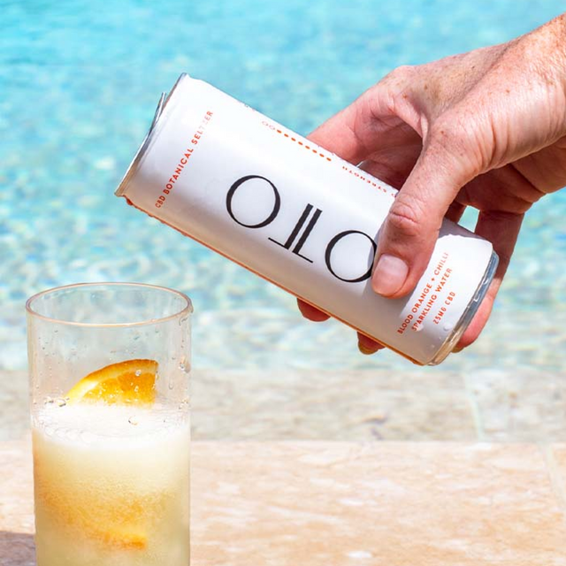 Blood Orange CBD Seltzer Drink with Chilli - 25mg Can | OTO Wellbeing – OTO  WELLBEING