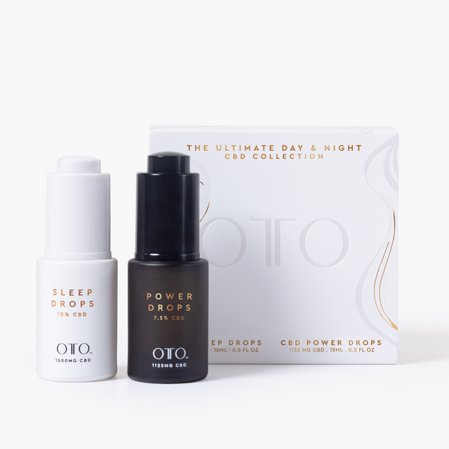 Package and Set of OTO CBD Sleep and Power Drops
